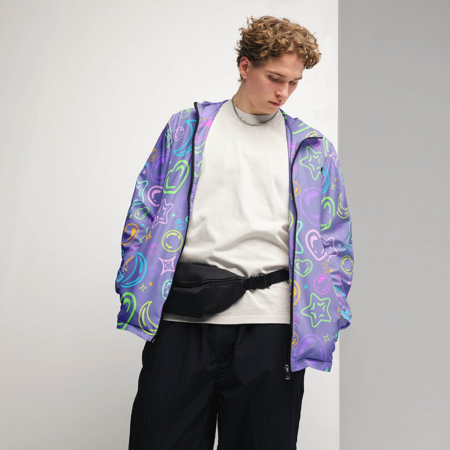 Sour Grape Bubbles Men’s windbreaker