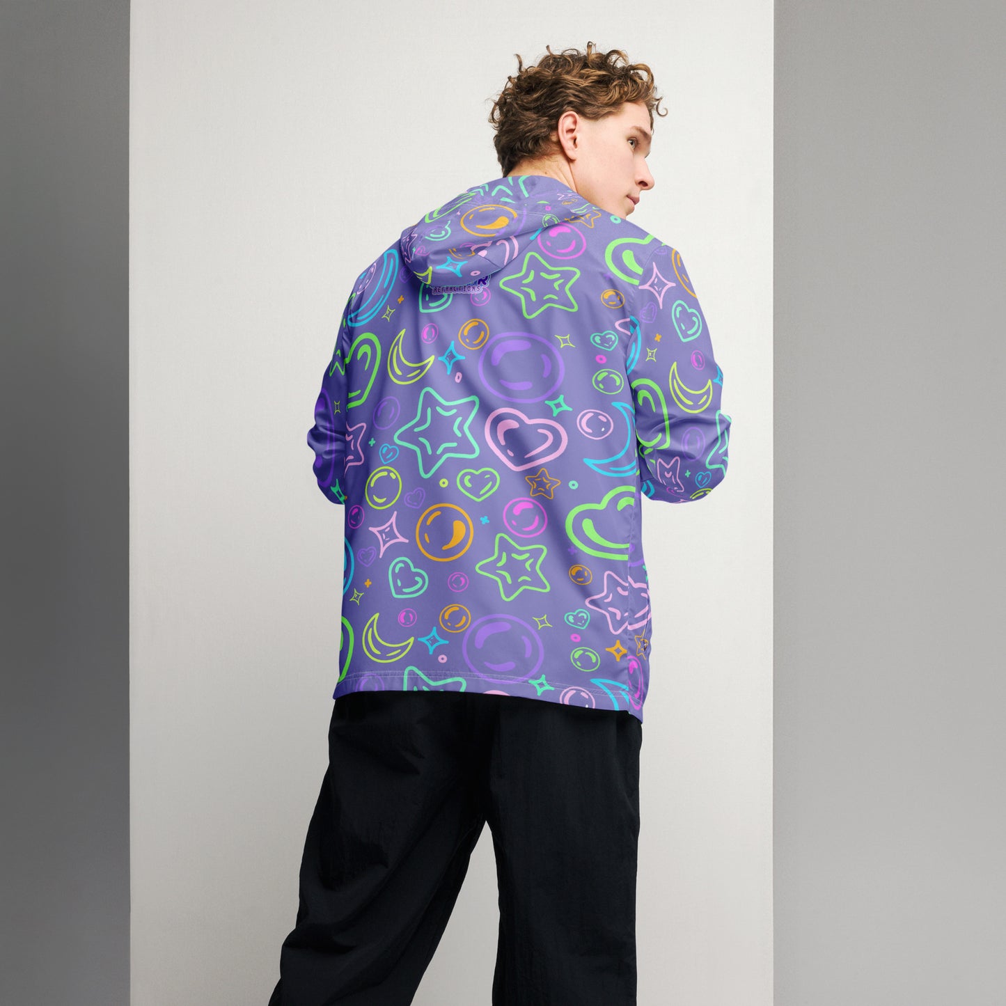 Sour Grape Bubbles Men’s windbreaker