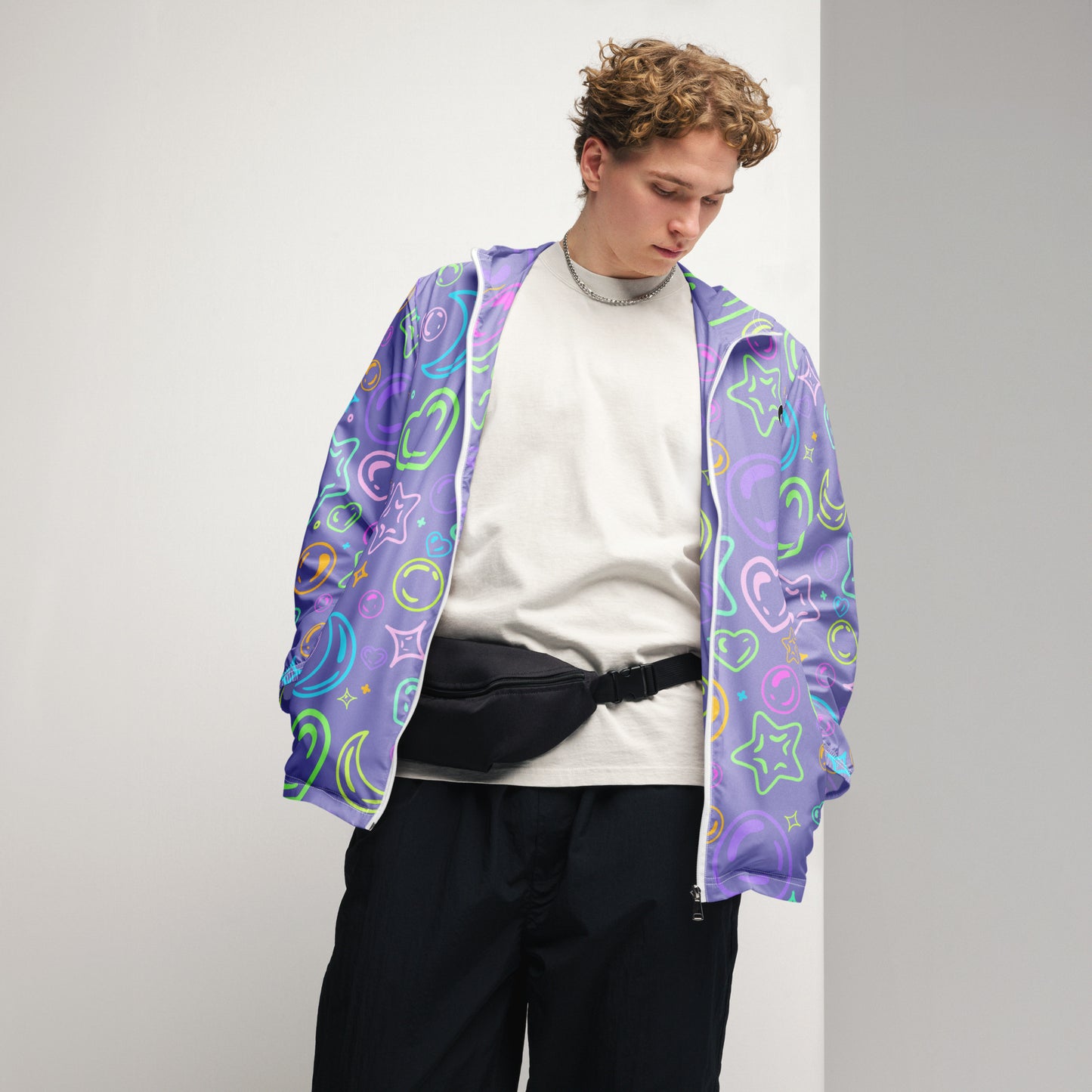 Sour Grape Bubbles Men’s windbreaker