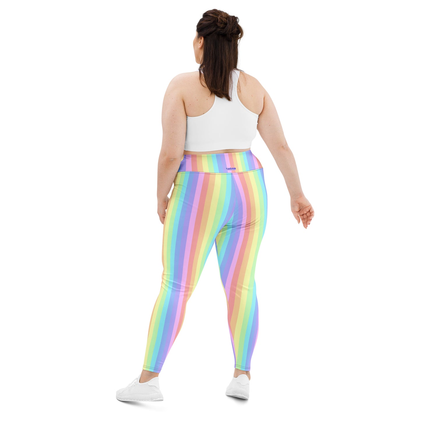 Pastel Rainbow Plus Size Leggings