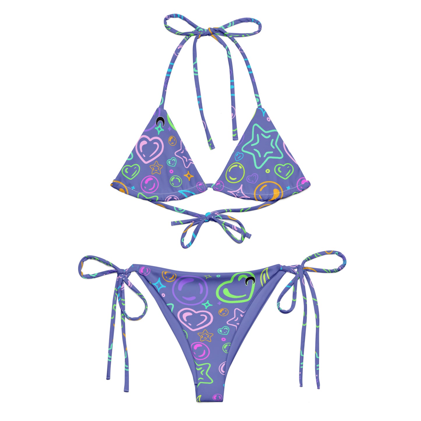 Sour Grape Bubble recycled string bikini