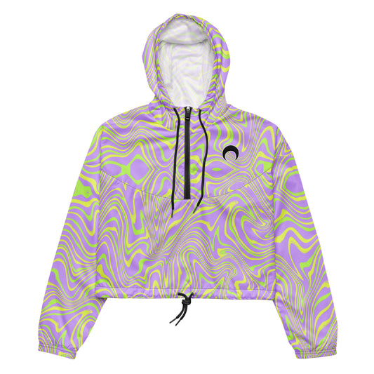 Liquid Lavender cropped windbreaker