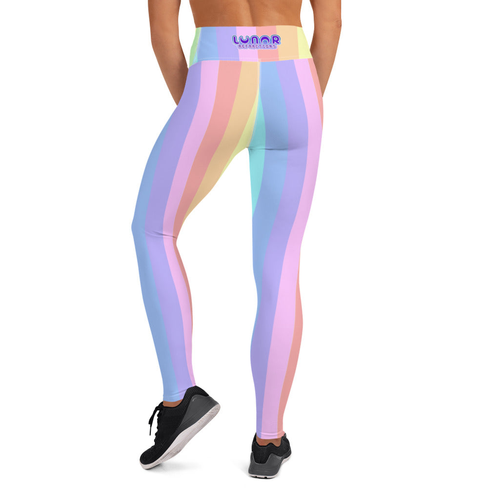 Pastel Rainbow Yoga Leggings