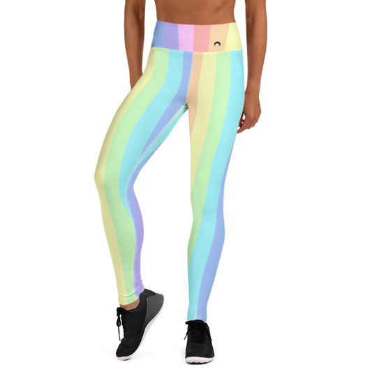 Pastel Rainbow Yoga Leggings