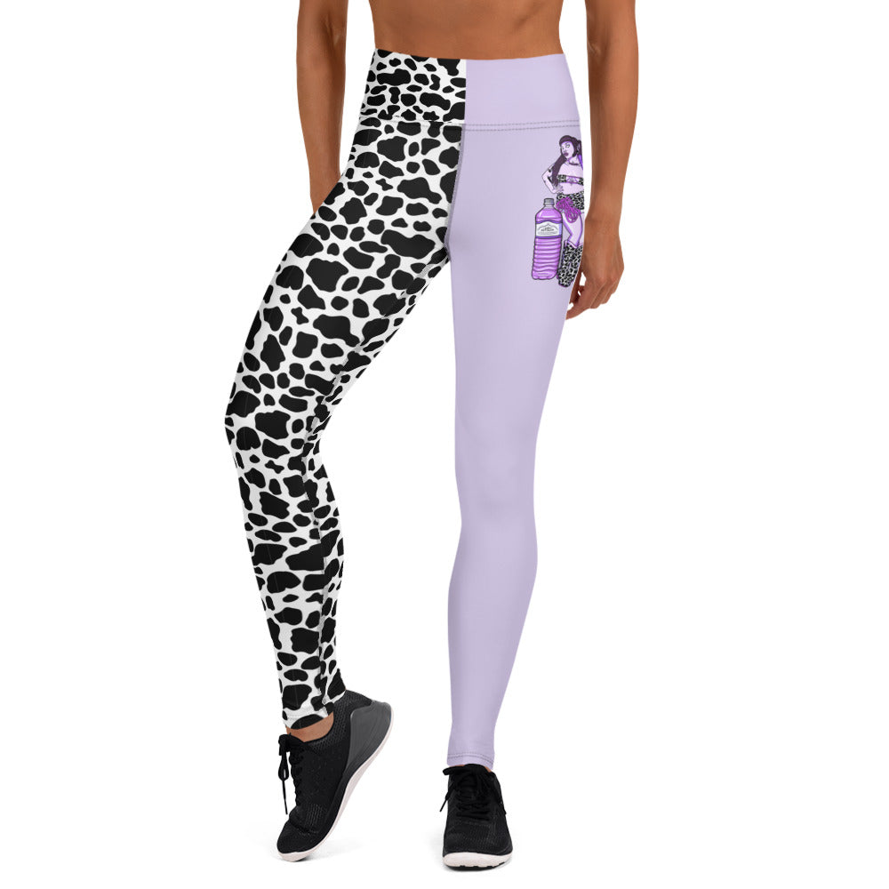 Taro Milk Tea Babe Yoga Leggings