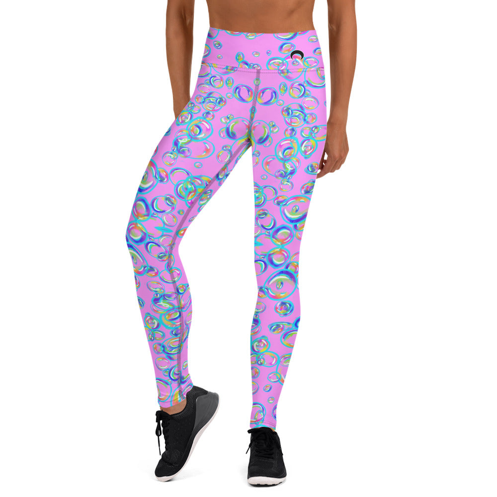 Rainbow Prism Bubbles Yoga Leggings