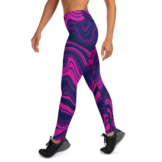 Liquid Berry Yoga Leggings