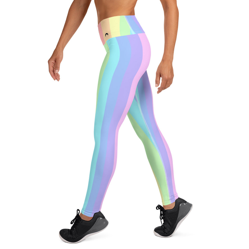 Pastel Rainbow Yoga Leggings