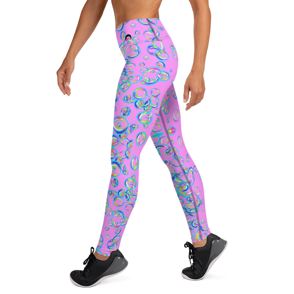 Rainbow Prism Bubbles Yoga Leggings