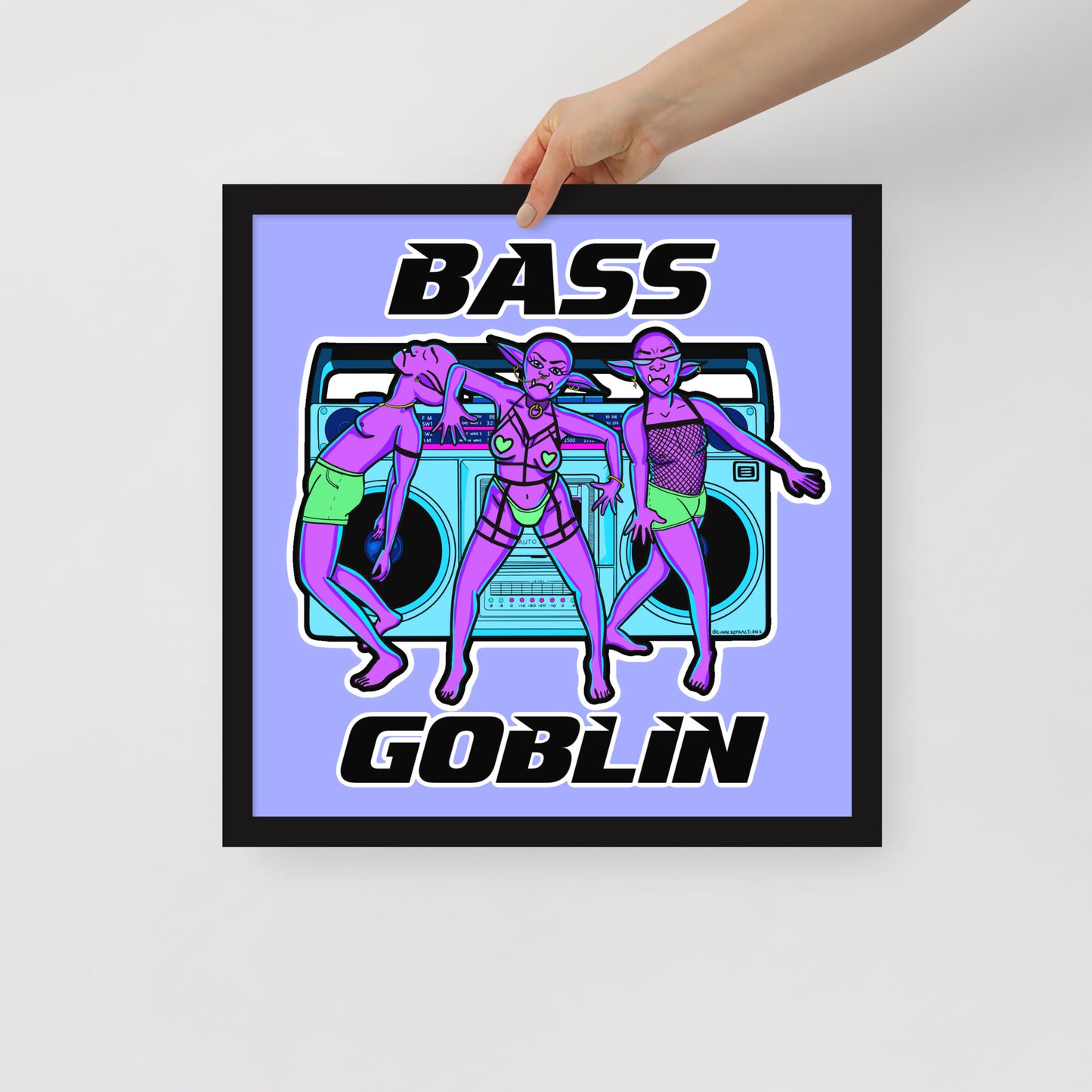 Bass Goblin Framed poster