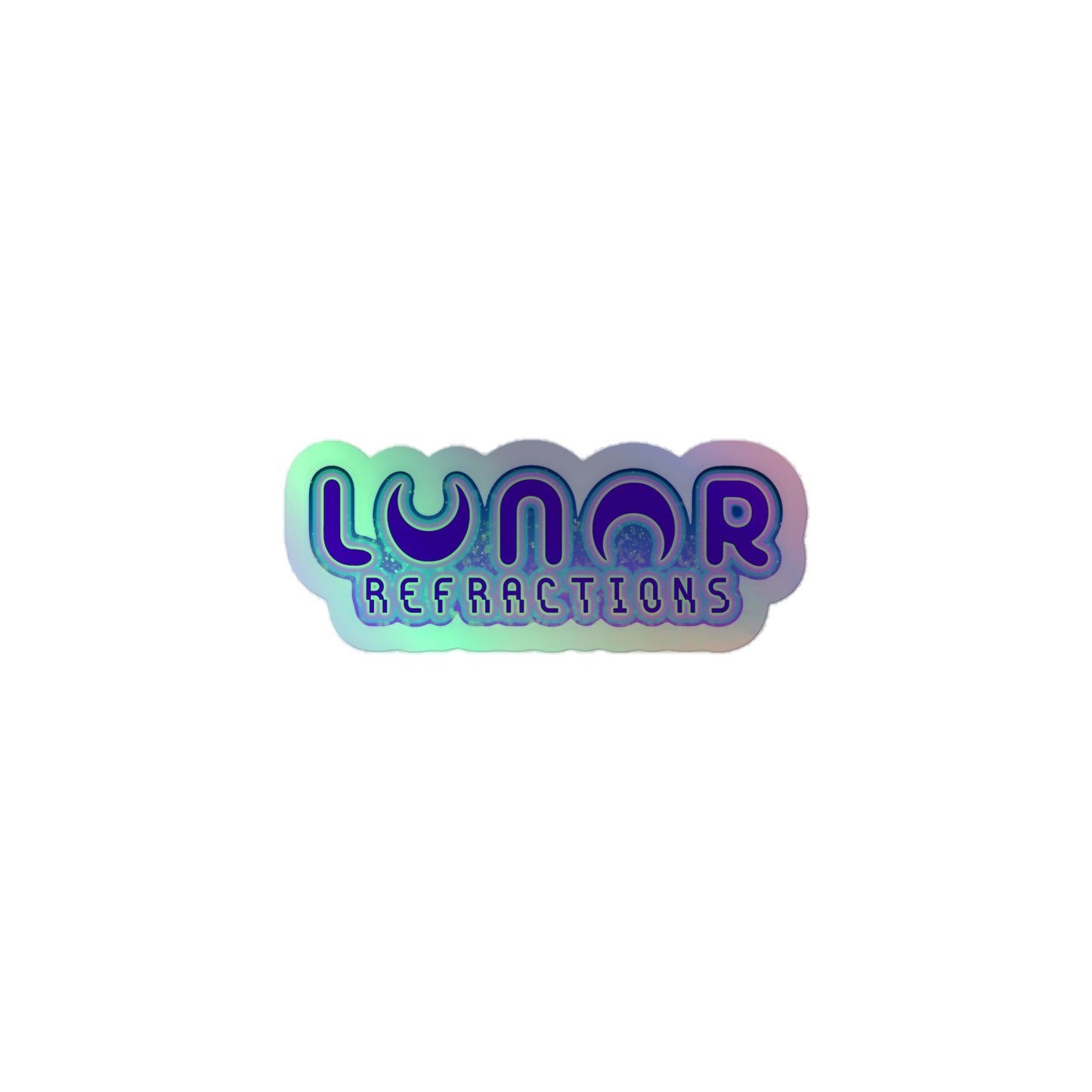 Lunar Refractions Logo - Moho Shojo Holographic stickers