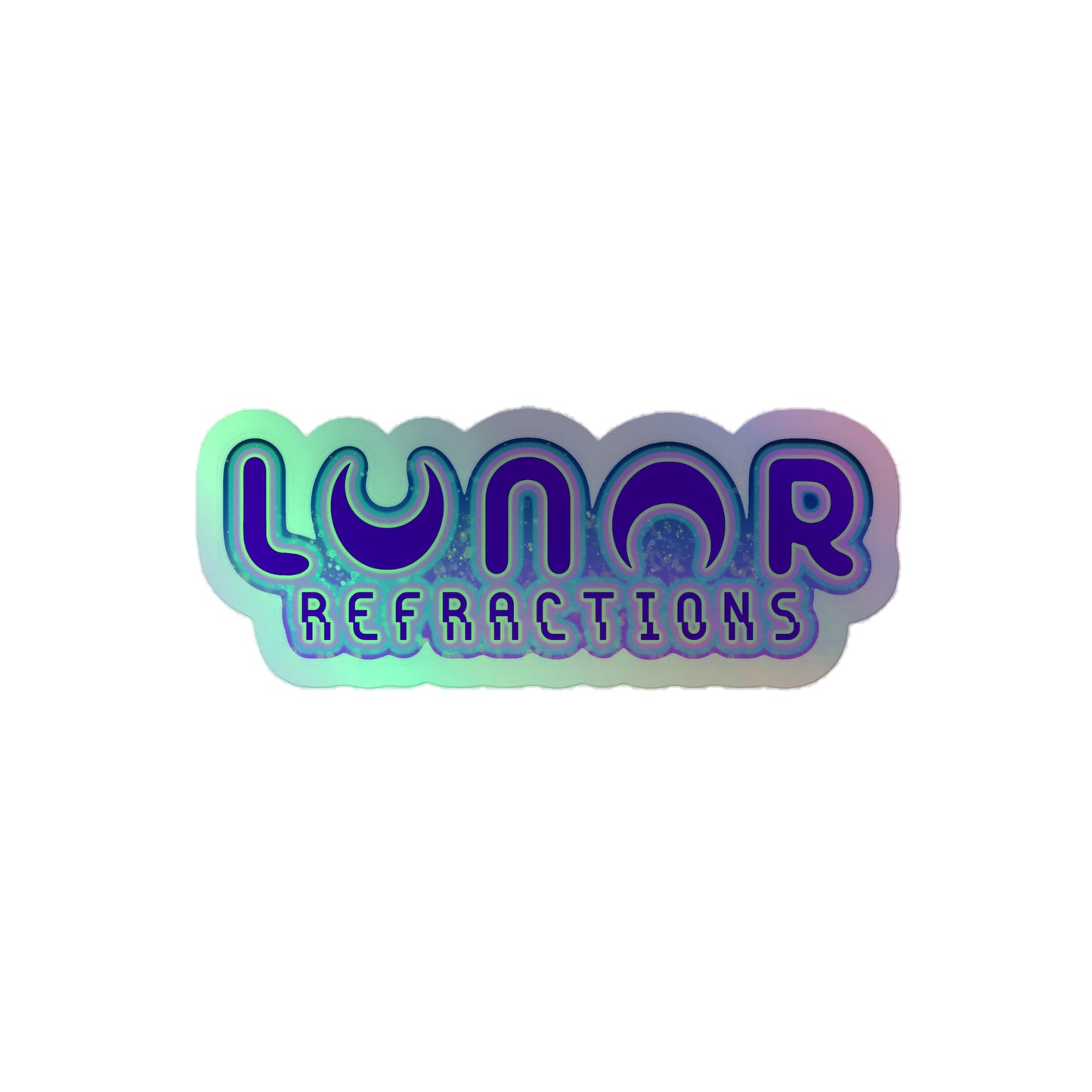 Lunar Refractions Logo - Moho Shojo Holographic stickers