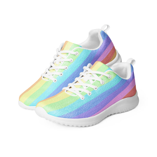 Pastel Rainbow Athletic Shoes (Men's Sizing)