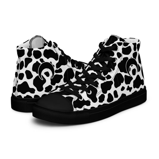 Got Milk? high top canvas shoes (Men’s Sizing)