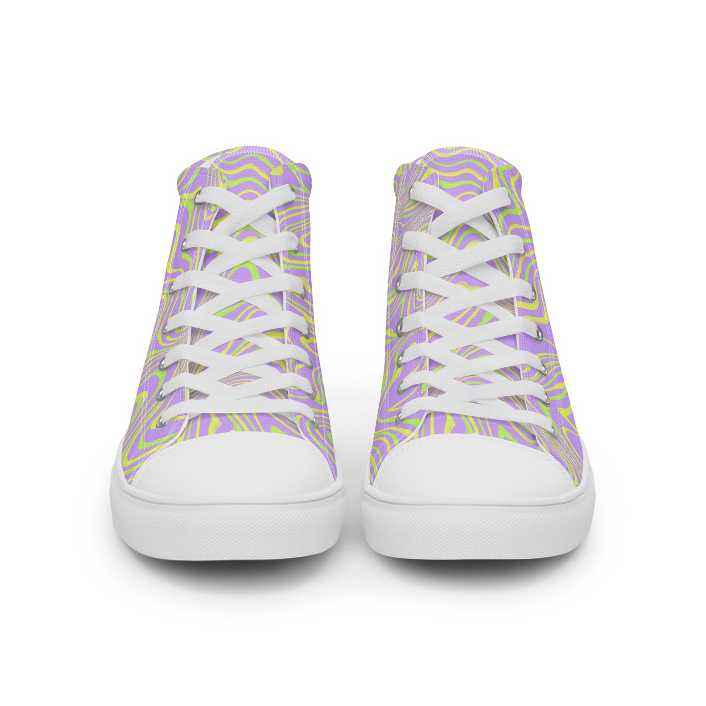 Liquid Lavender high top canvas shoes (Men’s Sizing)