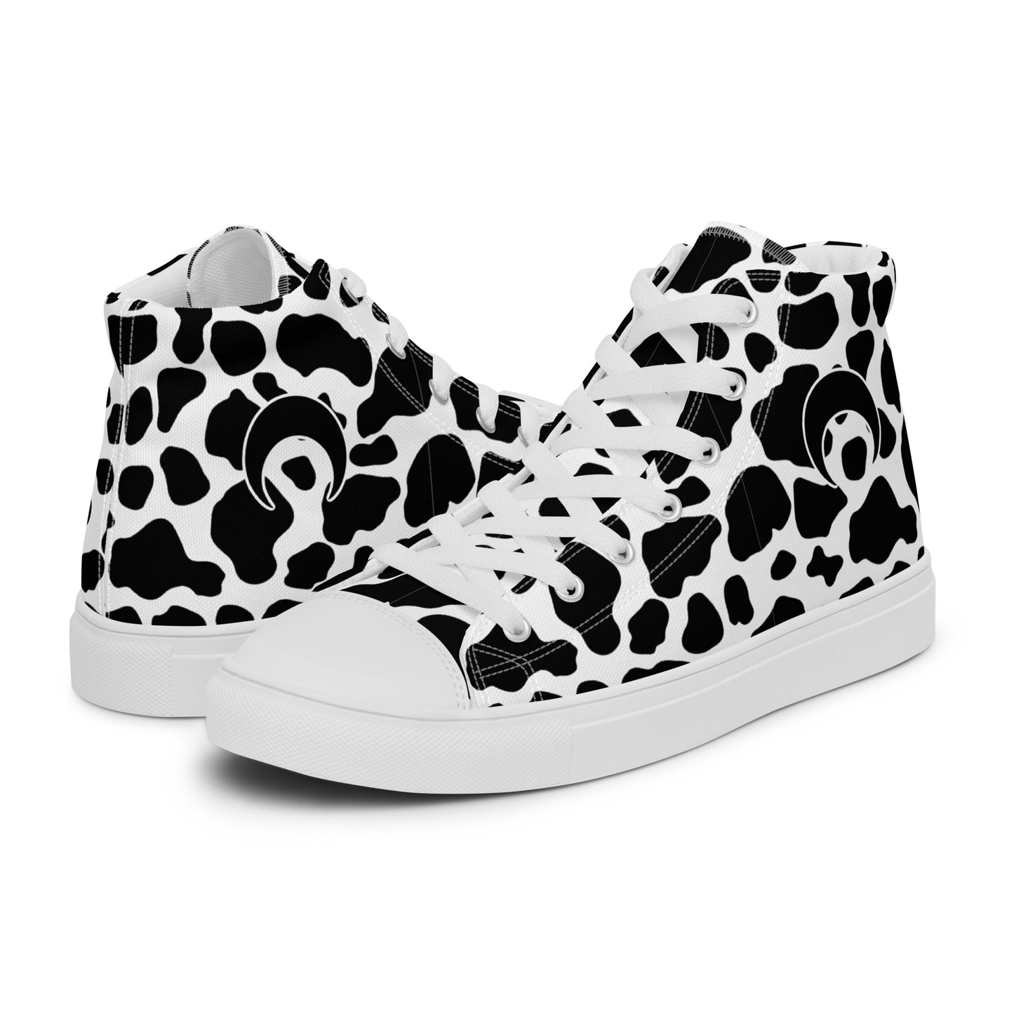 Got Milk? high top canvas shoes (Men’s Sizing)