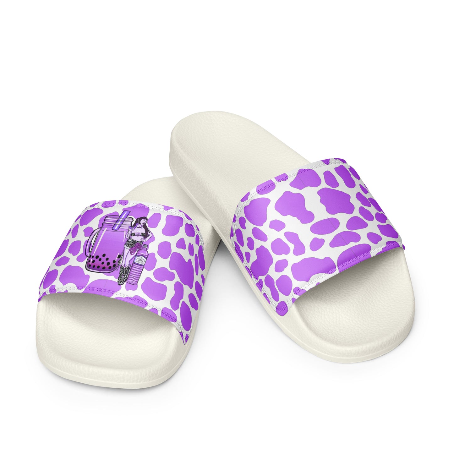 Taro Milk Tea Babe Slides (Men's Sizing)