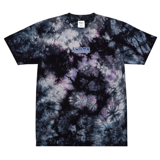 Embroidered Oversized tie-dye t-shirt - Moho-Shojo Logo