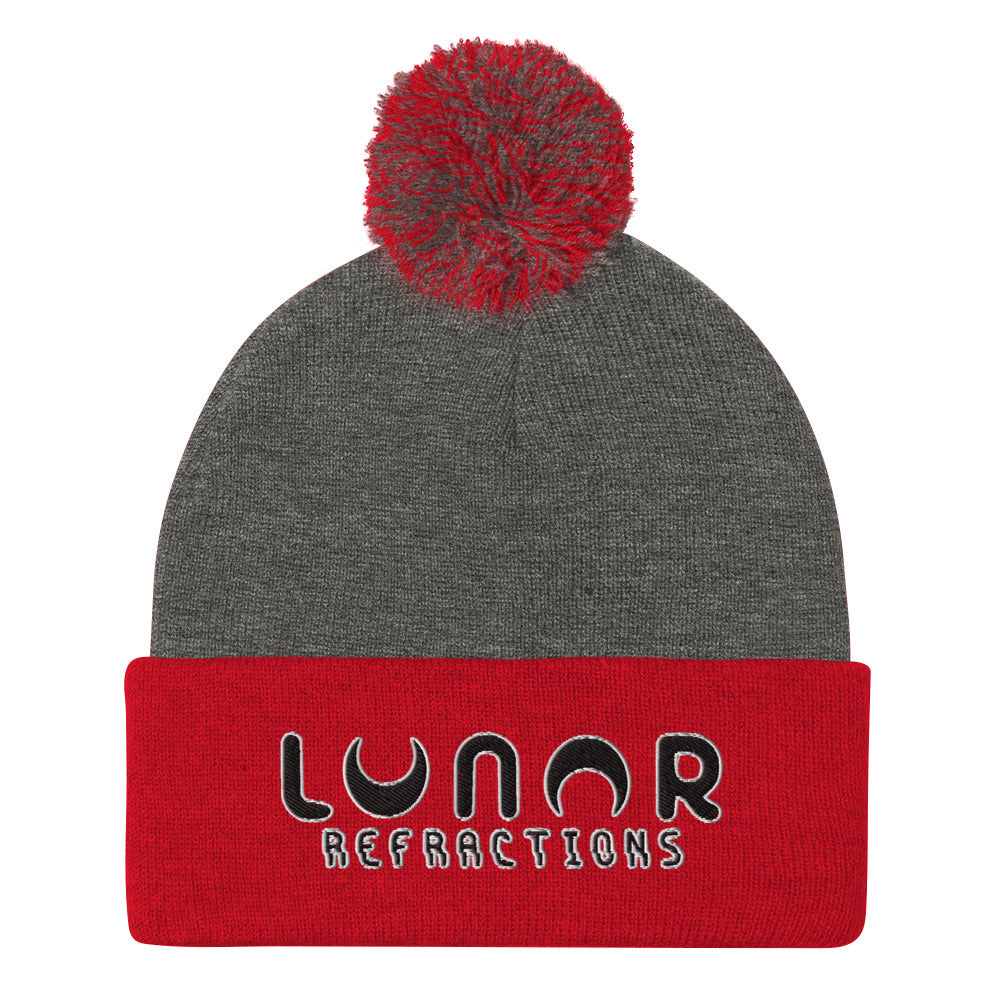 Lunar Essentials - Black and White Logo Pom-Pom Tuque