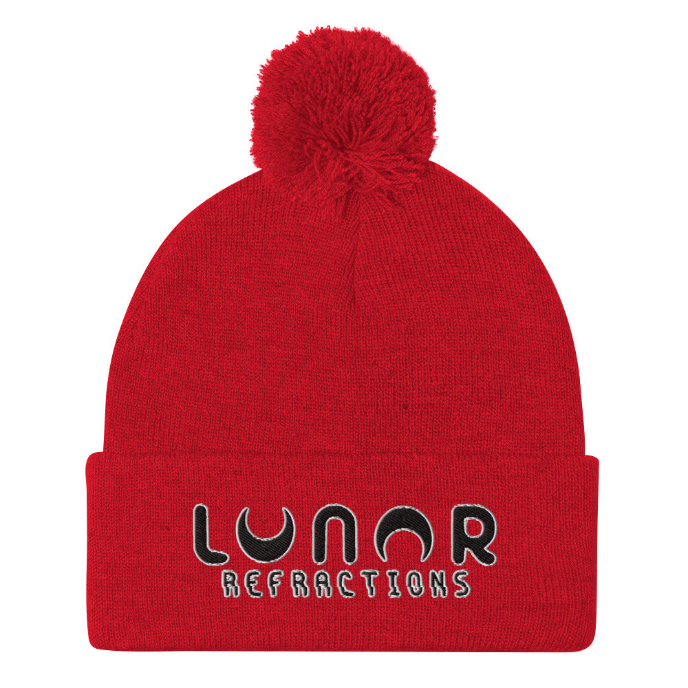 Lunar Essentials - Black and White Logo Pom-Pom Tuque