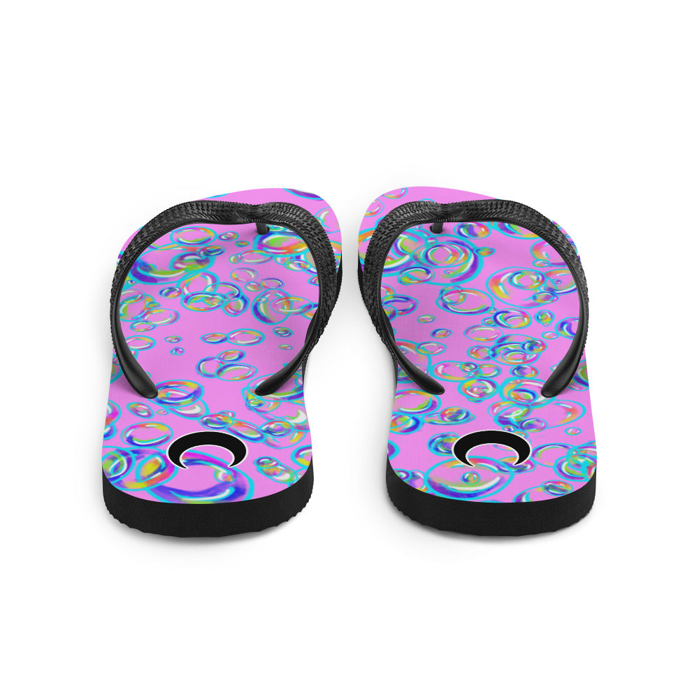 Rainbow Prism Bubbles Flip-Flops