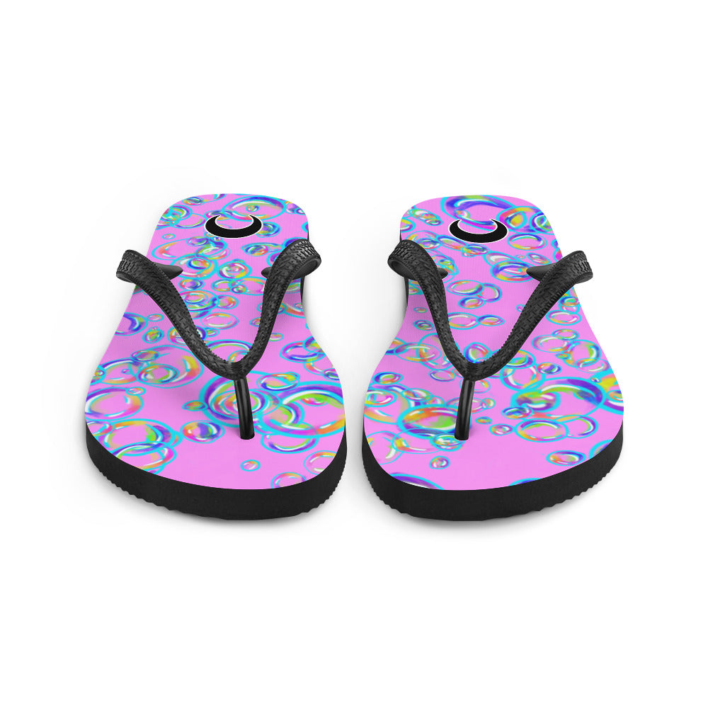 Rainbow Prism Bubbles Flip-Flops