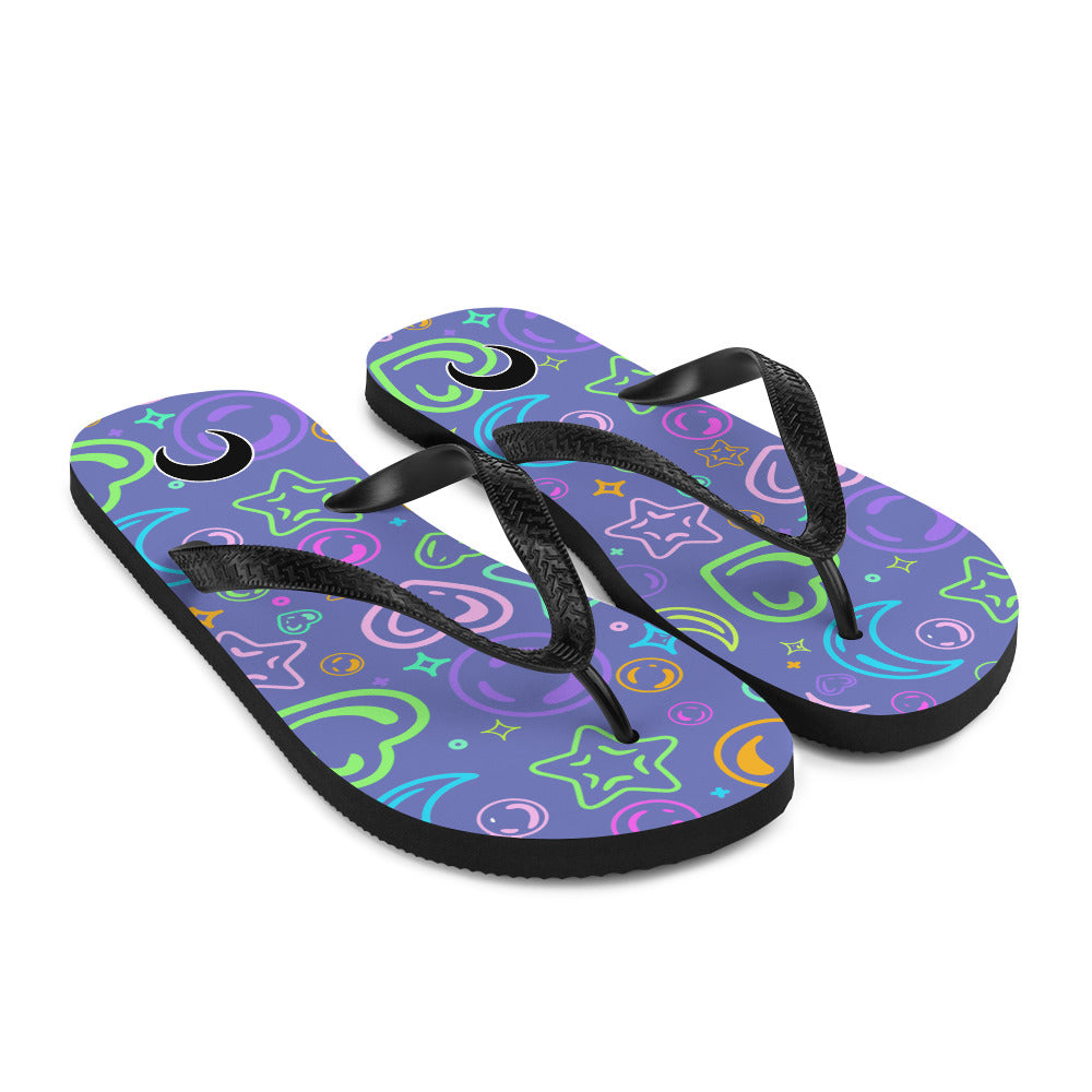 Sour Grape Bubbles Flip-Flops