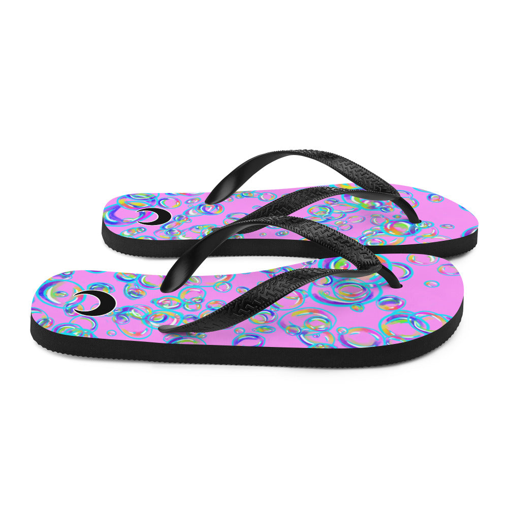 Rainbow Prism Bubbles Flip-Flops