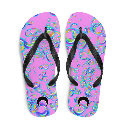 Rainbow Prism Bubbles Flip-Flops