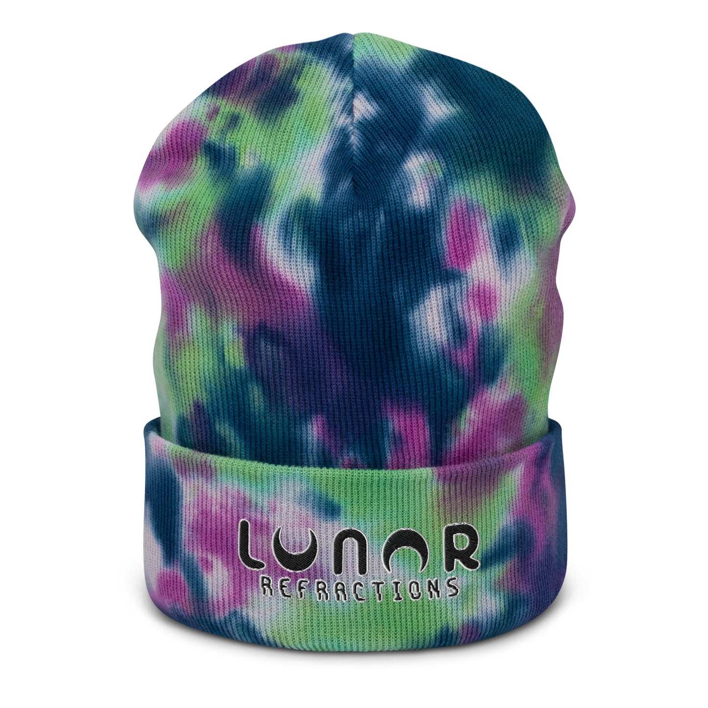 Lunar Essentials - Black and White Logo Tie-dye Tuque