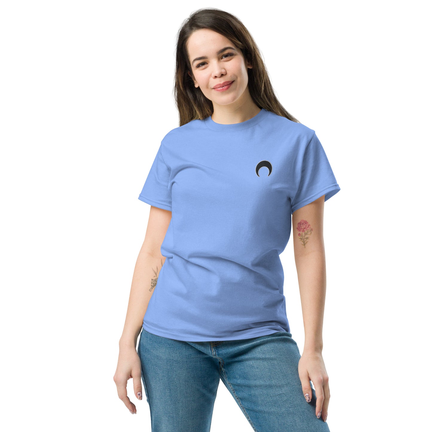 Lunar Essentials - Embroidered Moon Badge Unisex classic tee