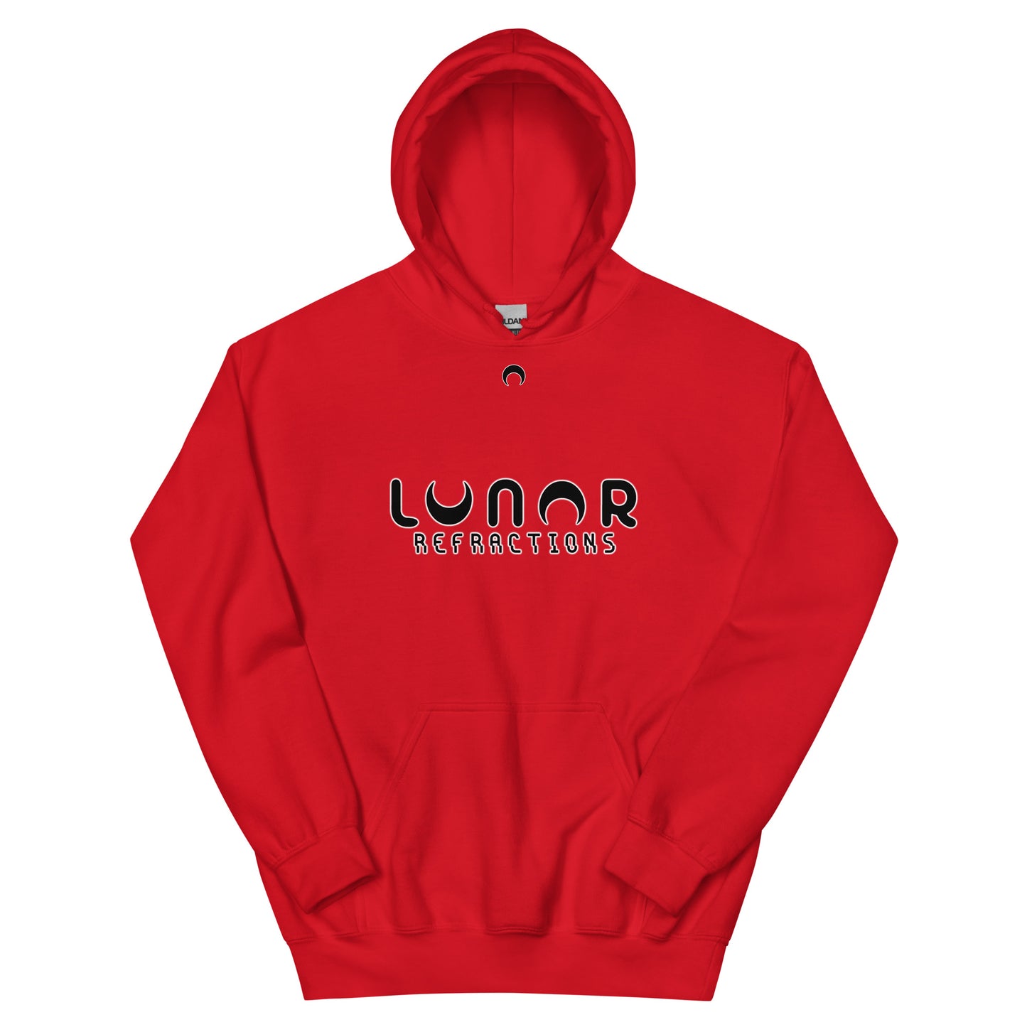 Lunar Essentials - Black and White Logo Front Panel Unisex Hoodie