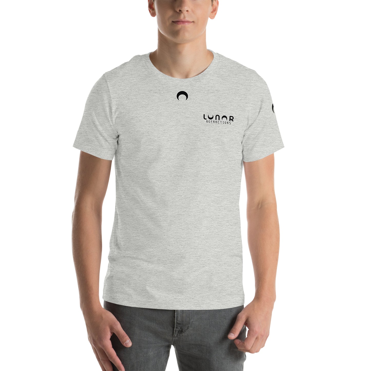 Lunar Essentials - Black and White Logo Badge Unisex t-shirt