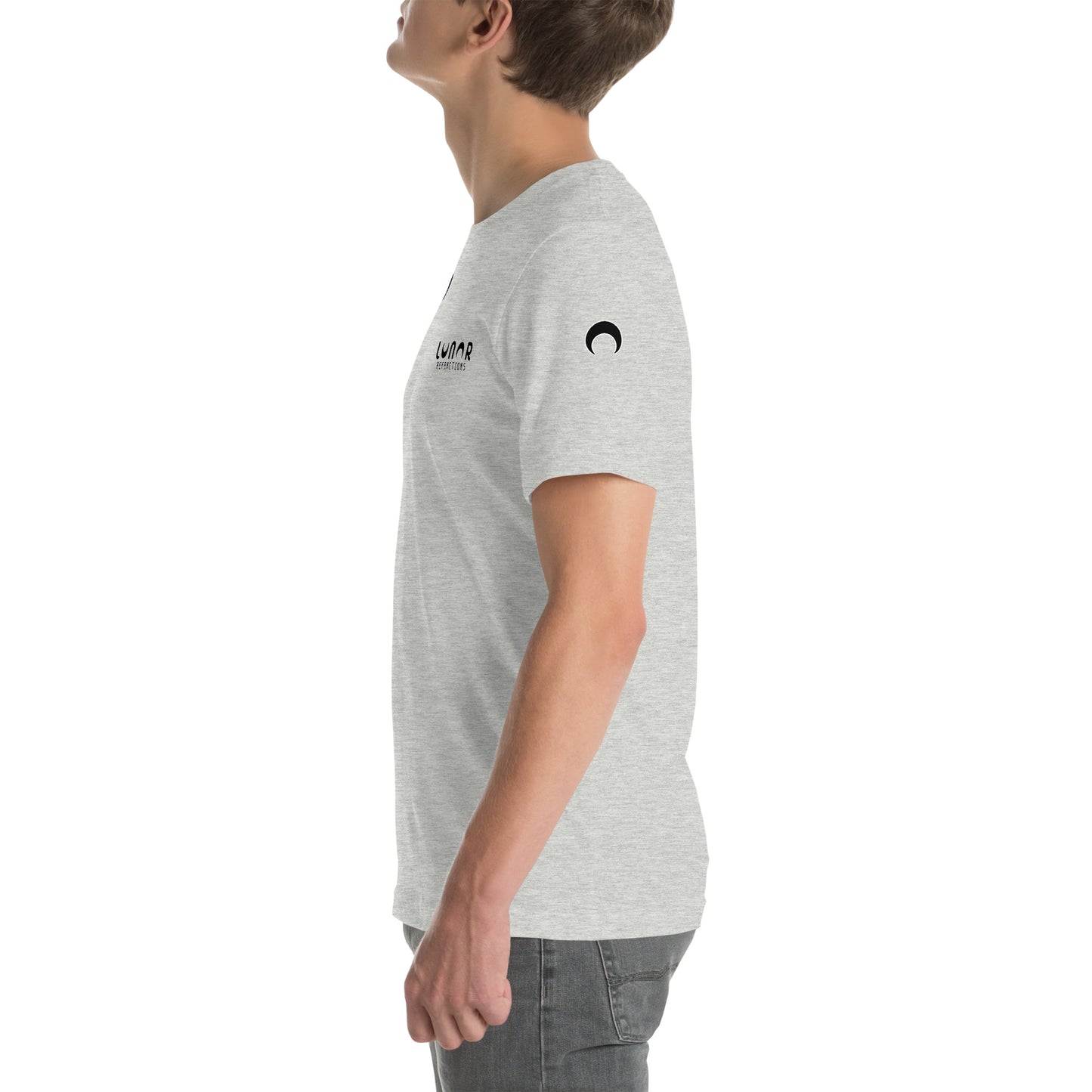 Lunar Essentials - Black and White Logo Badge Unisex t-shirt