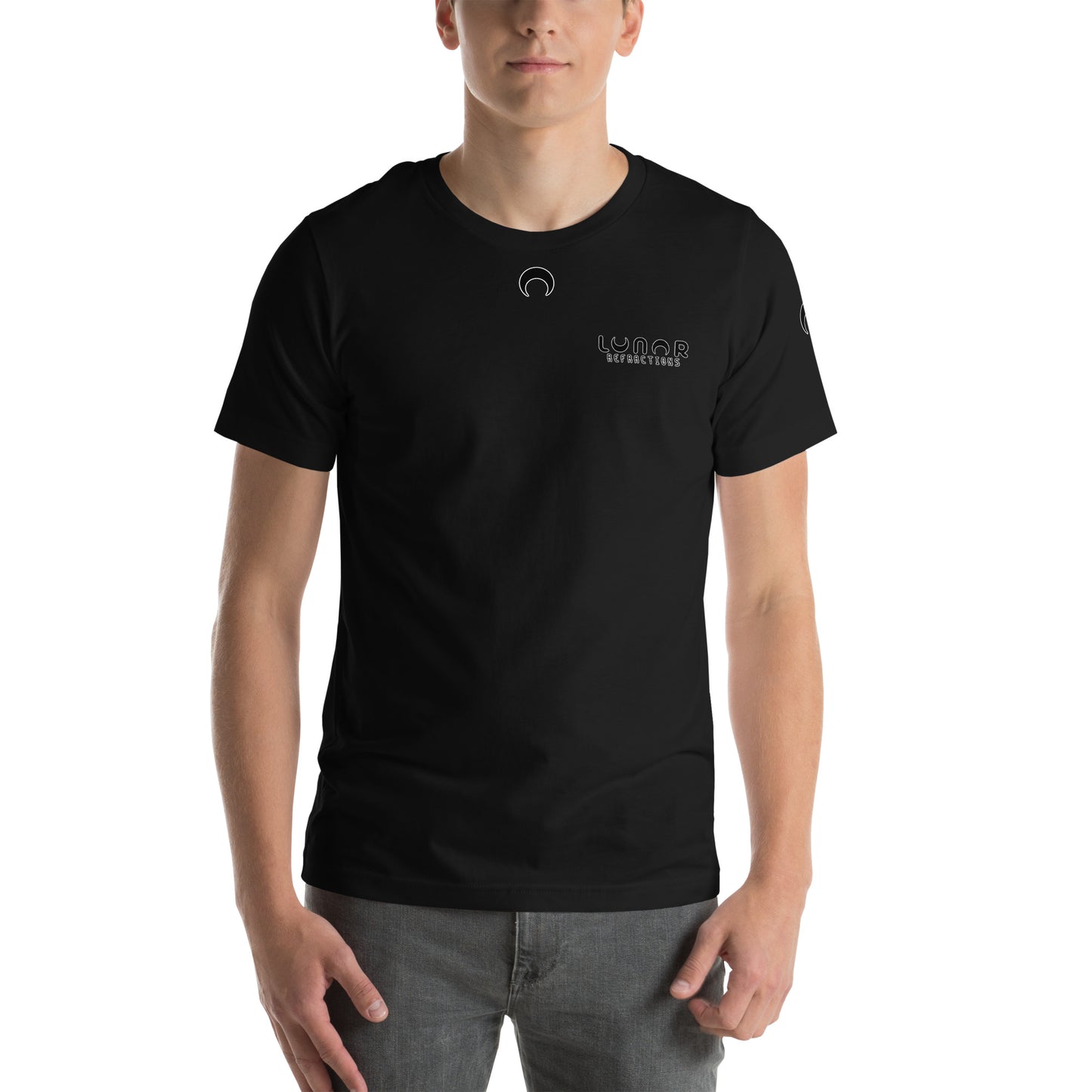 Lunar Essentials - Black and White Logo Badge Unisex t-shirt