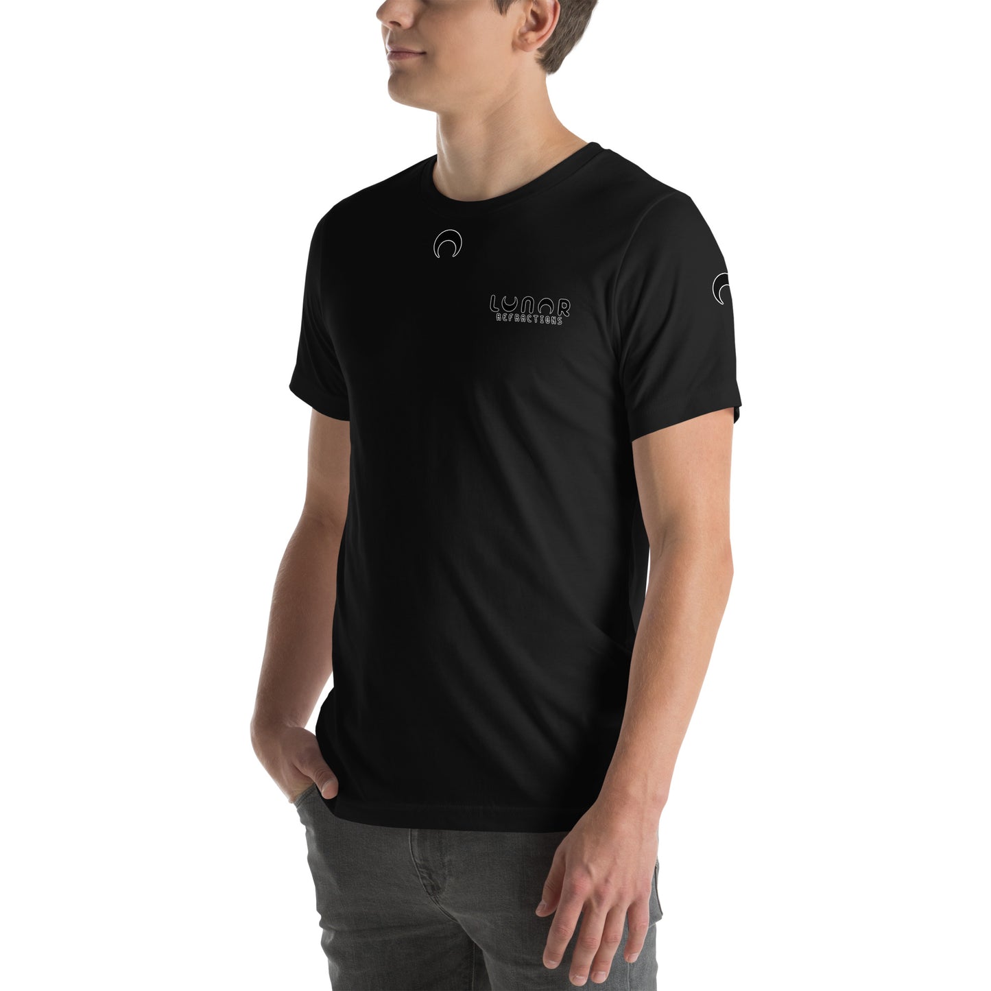 Lunar Essentials - Black and White Logo Badge Unisex t-shirt