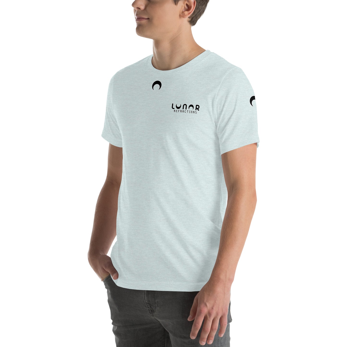 Lunar Essentials - Black and White Logo Badge Unisex t-shirt