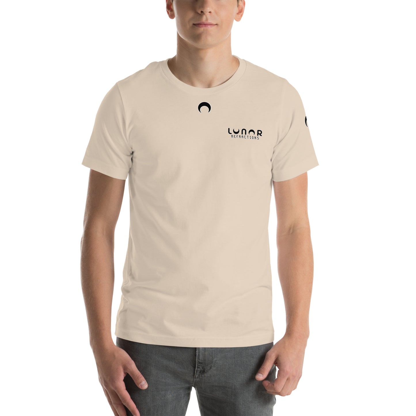 Lunar Essentials - Black and White Logo Badge Unisex t-shirt