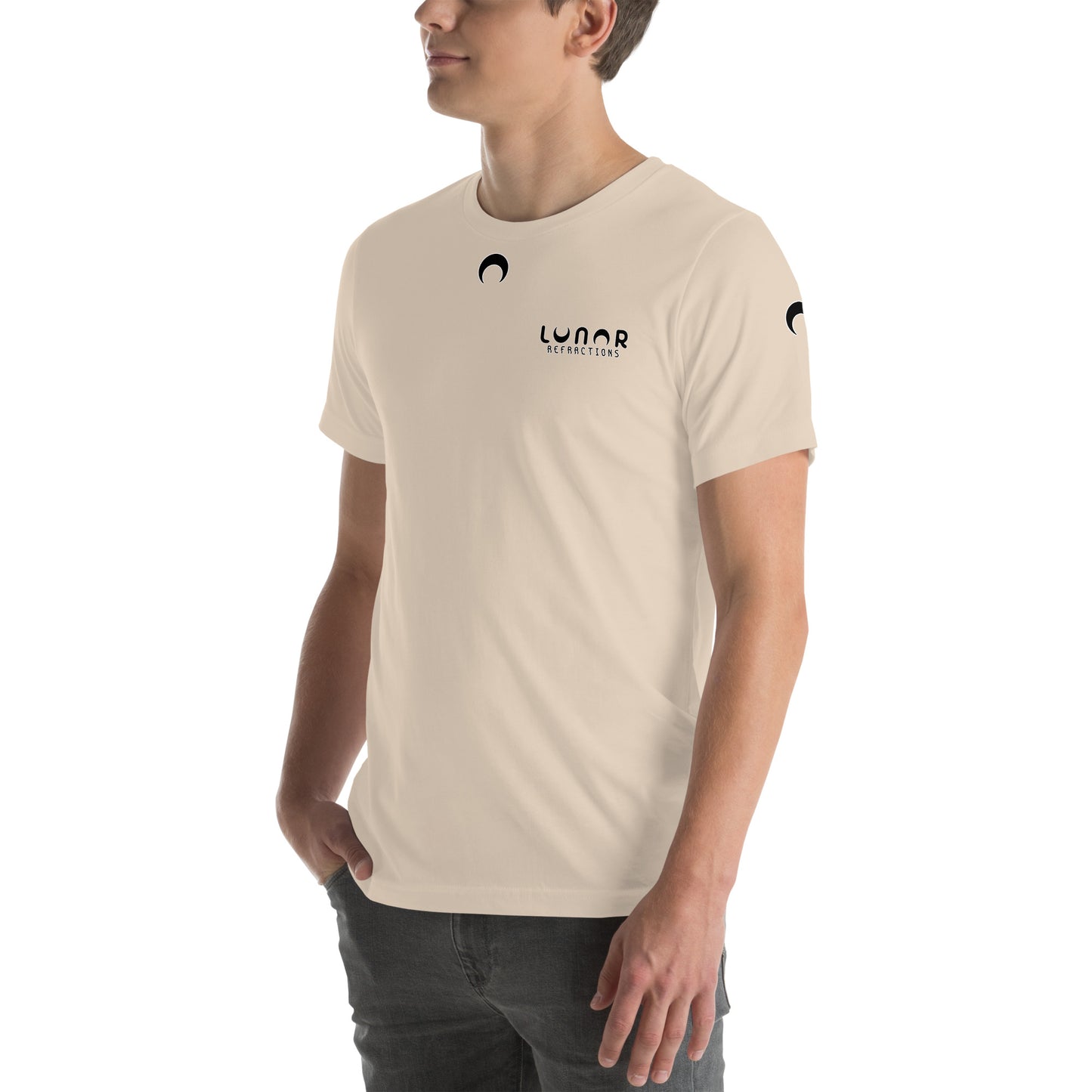 Lunar Essentials - Black and White Logo Badge Unisex t-shirt