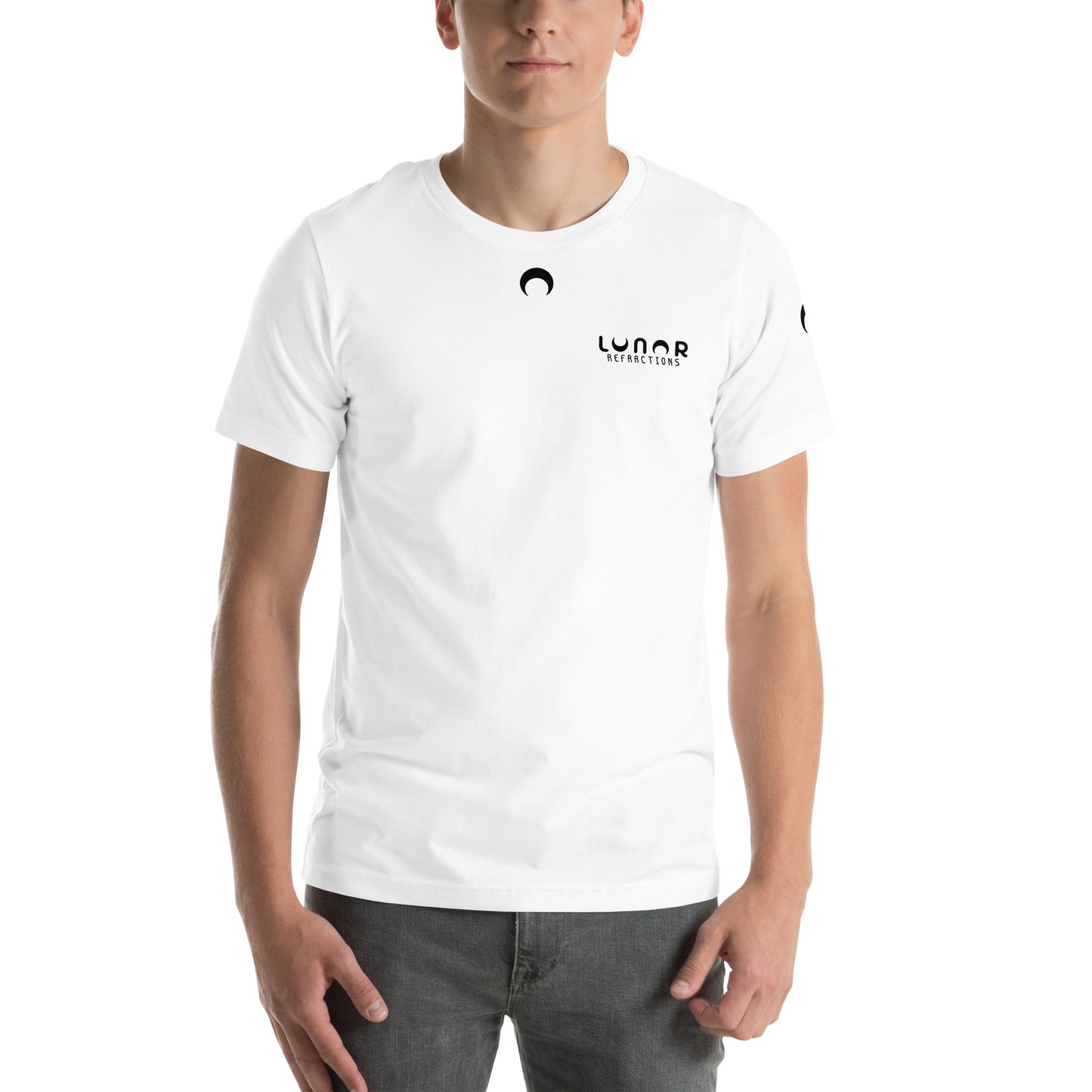 Lunar Essentials - Black and White Logo Badge Unisex t-shirt