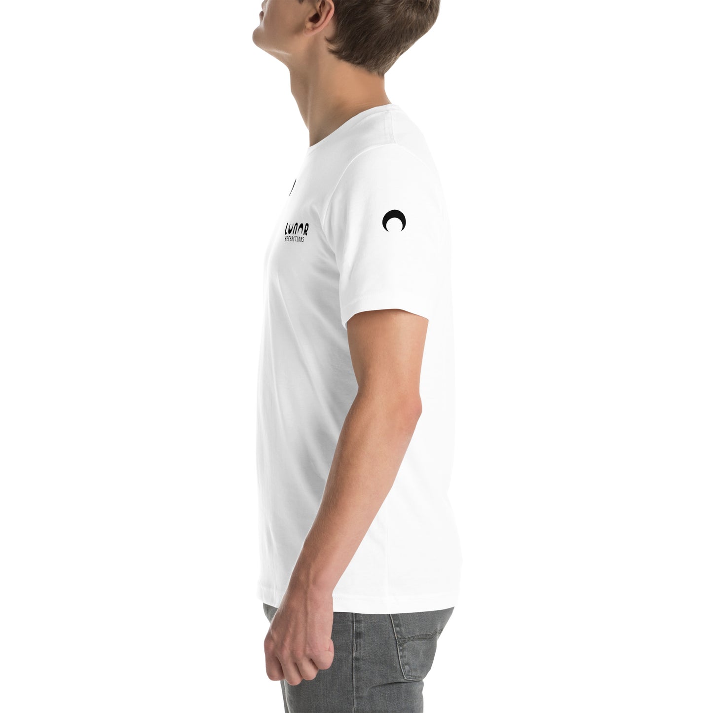 Lunar Essentials - Black and White Logo Badge Unisex t-shirt