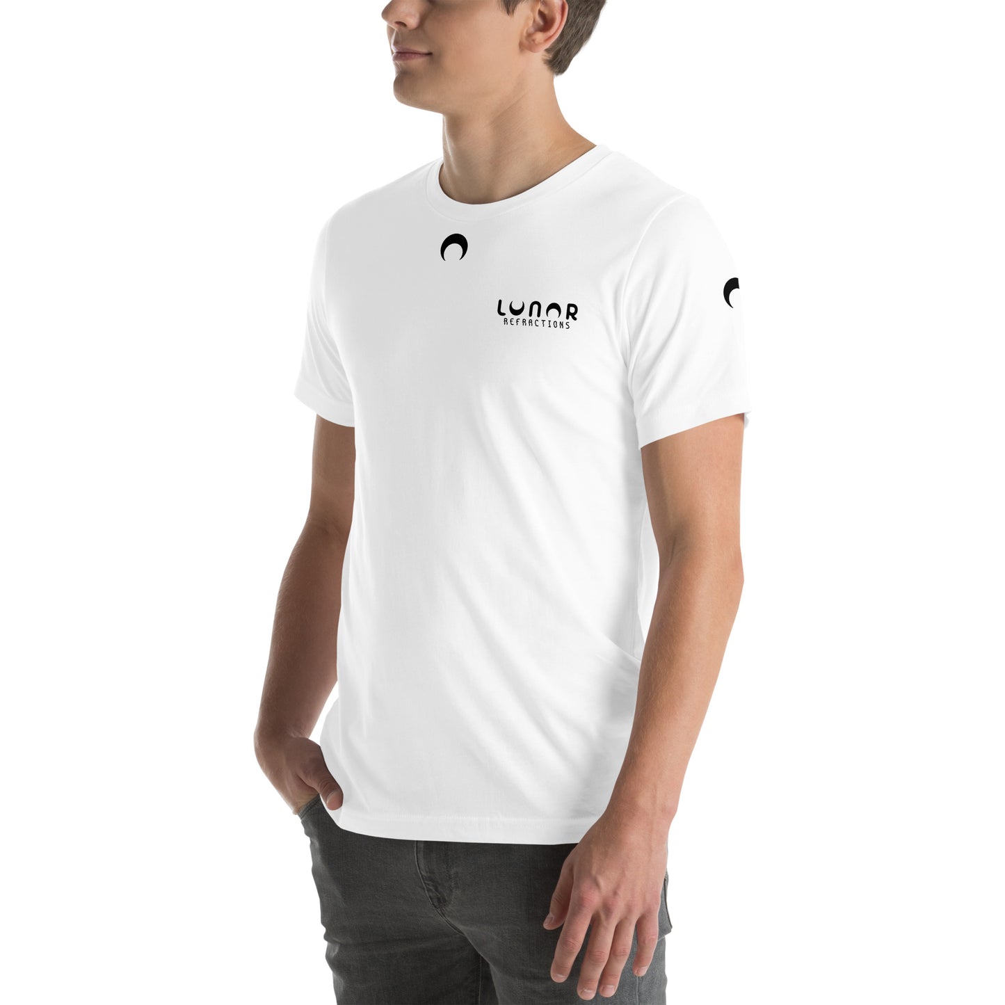 Lunar Essentials - Black and White Logo Badge Unisex t-shirt